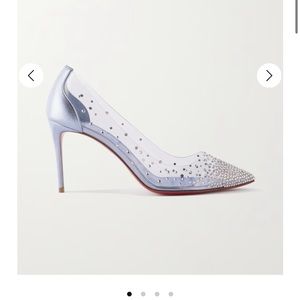 Louboutin blue diamond heels (open to offers!)